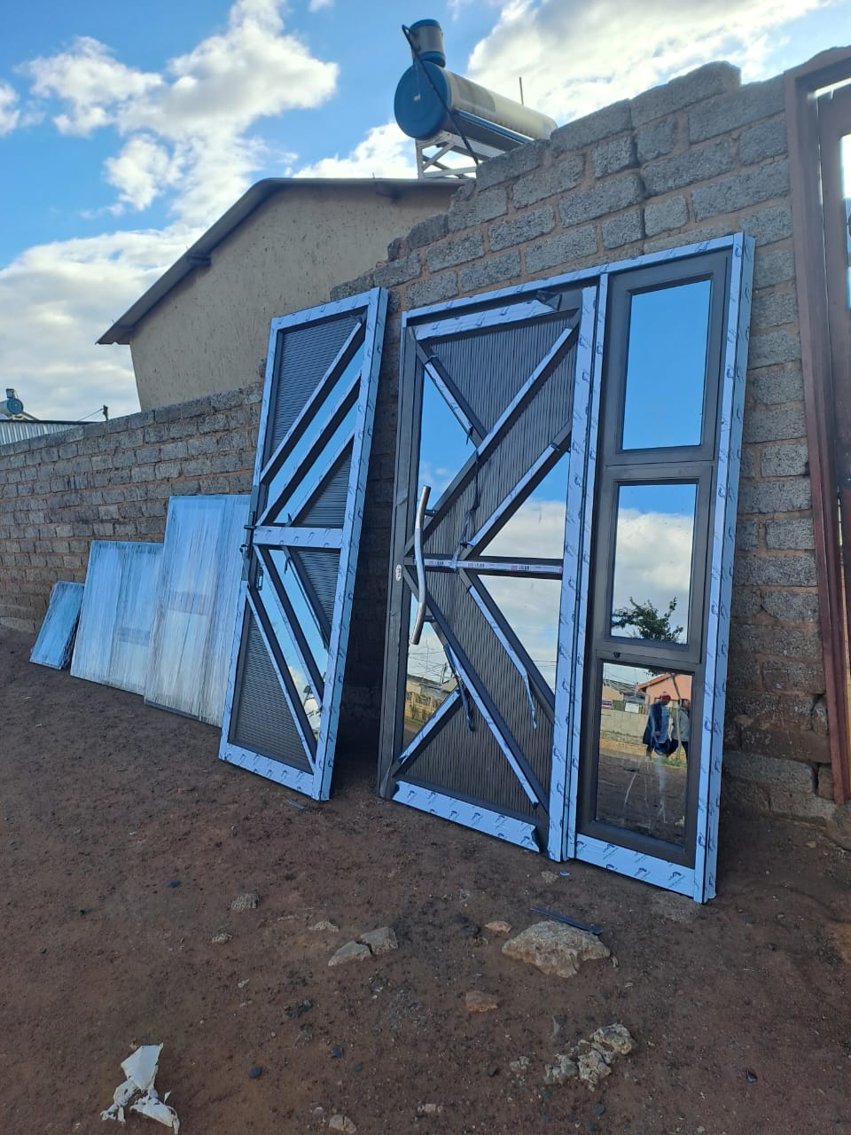 Aluminium doors and window frames